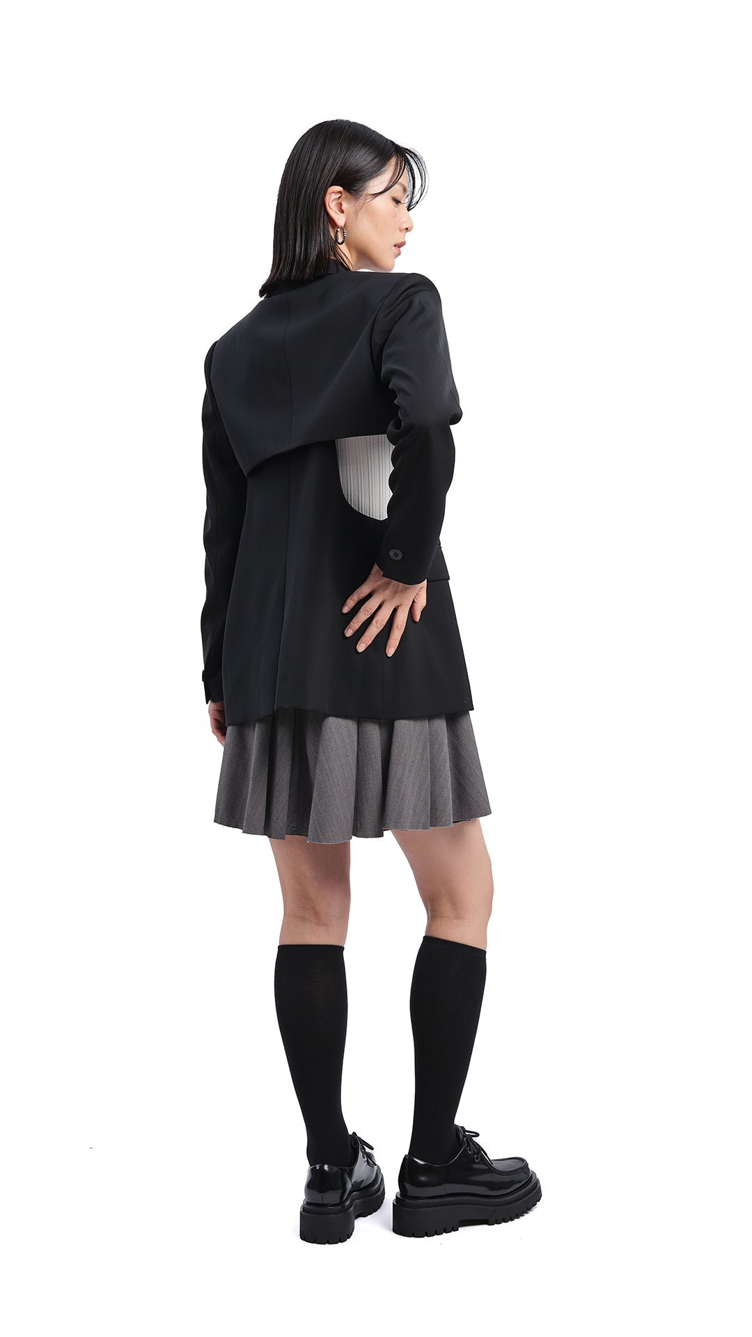 Stylish Women's Cut Out Blazer - Trendy Open Shoulder Formal Jacket for Office Wear, Night Out & Special Occasions
