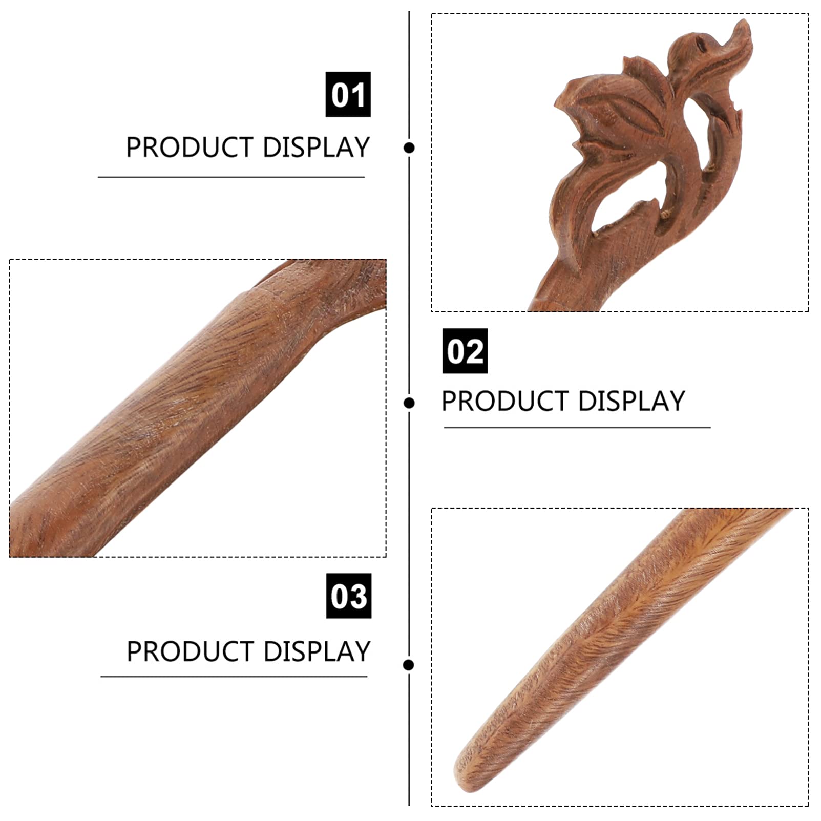 Wowobjects® Chinese Style Wooden Hair Stick - Elegant Hair Pin & Chopstick for Women | Perfect for Updos, Bun Hairstyles & Traditional Chinese Fashion