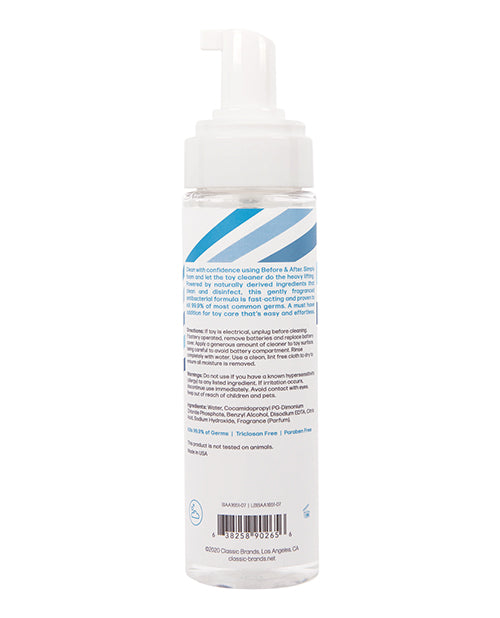 Before and After Foam Toy Cleaner 7.5oz - Safe & Effective Cleaning for Kids Toys, Stuffed Animals & Play Mats - Perfect for Daycare, Nursery & Home Use