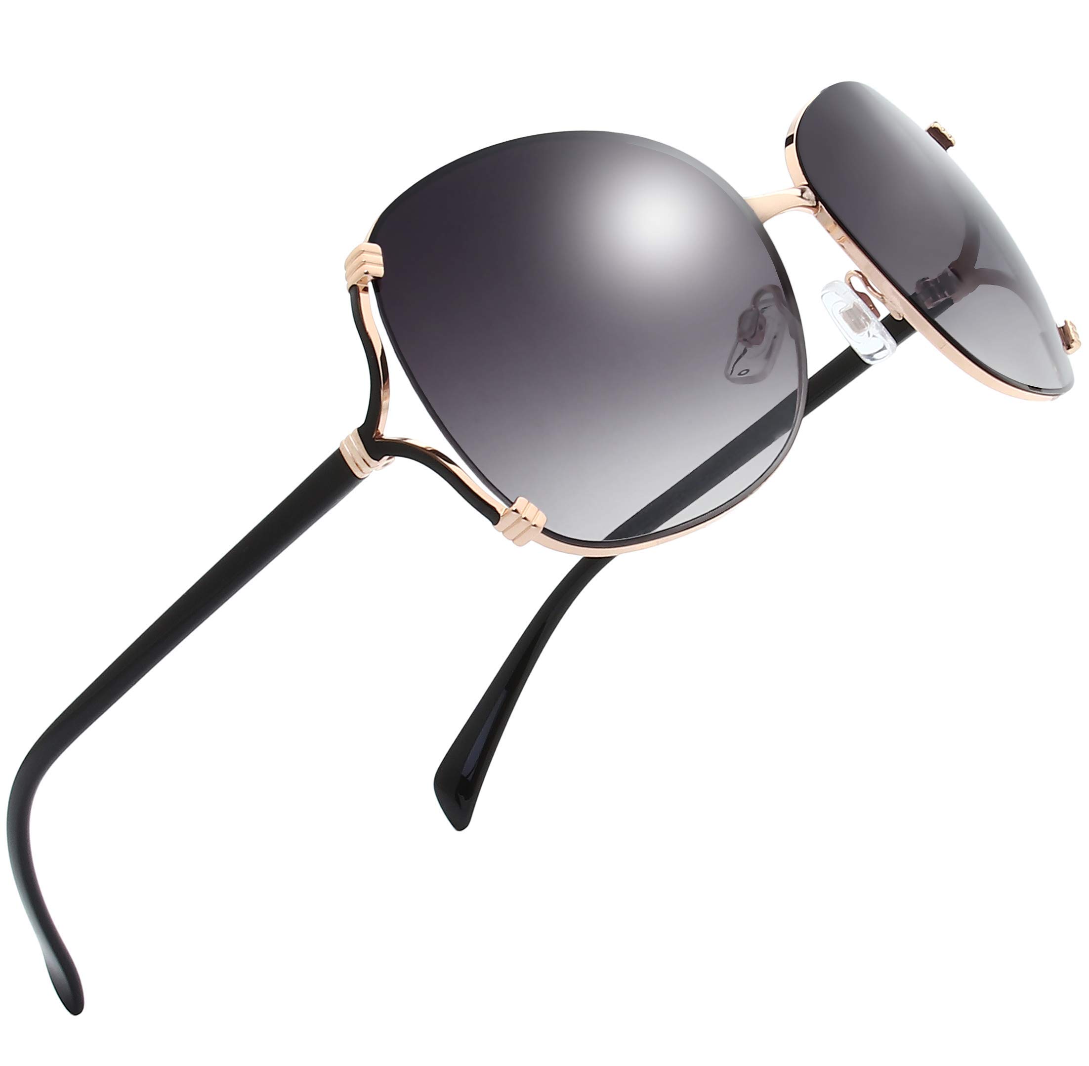 Elegant Women's Classic Crystal Sunglasses - UV Protection Fashion Shades for Women - Perfect Gift Box for Outdoor, Beach & Driving