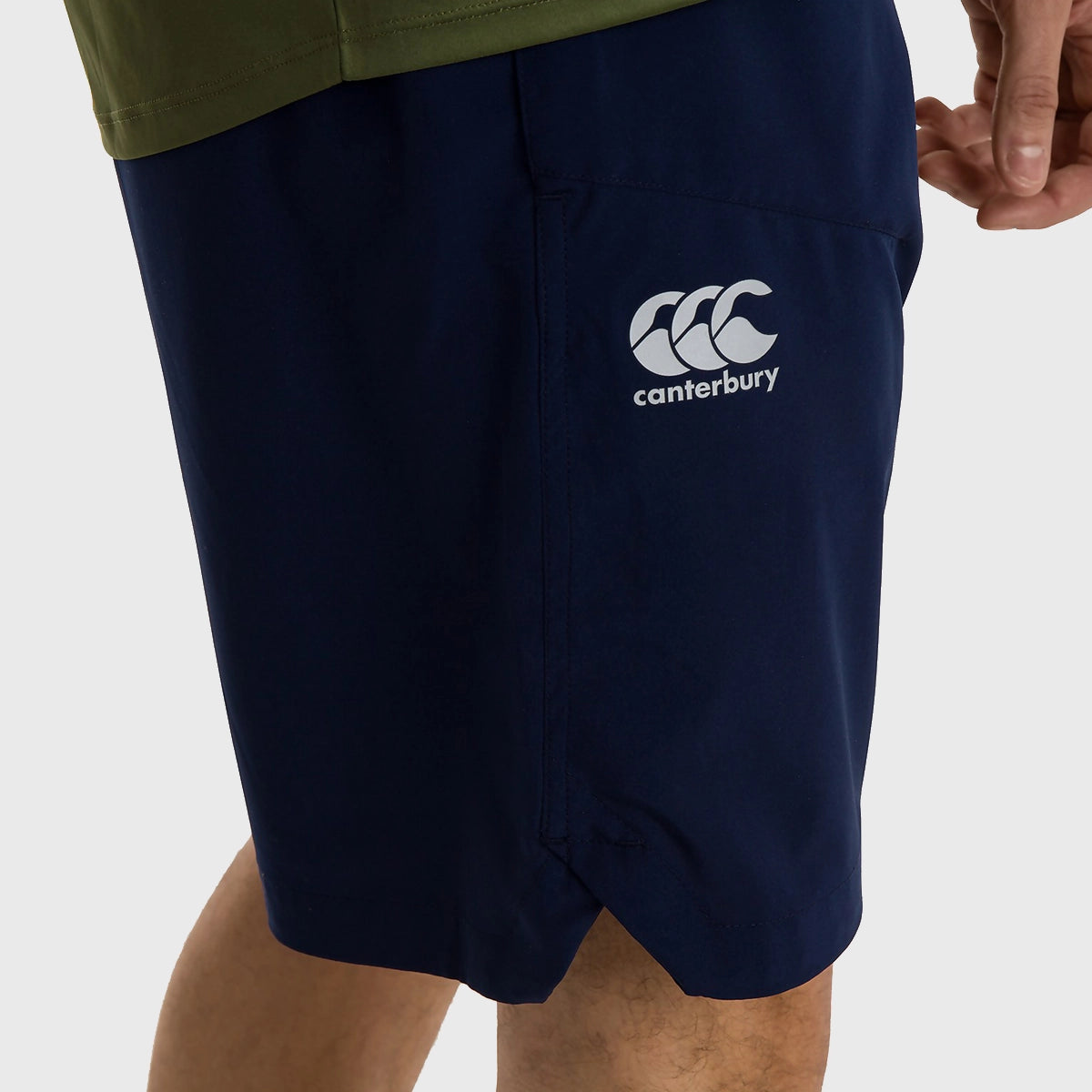 Canterbury Men's Woven Gym Shorts - Breathable Navy Athletic Shorts for Running, Workout & Training | Comfortable Sports Apparel for Gym & Active Lifestyle