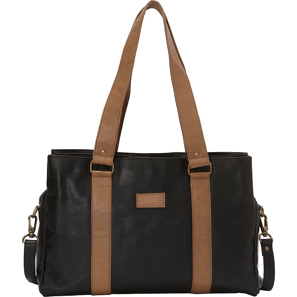 Sharo S-600 Genuine Leather Laptop Tote Bag with Adjustable Shoulder Strap - Premium Work Bag for Women & Men, Perfect for Office, Business Travel and Daily Commute