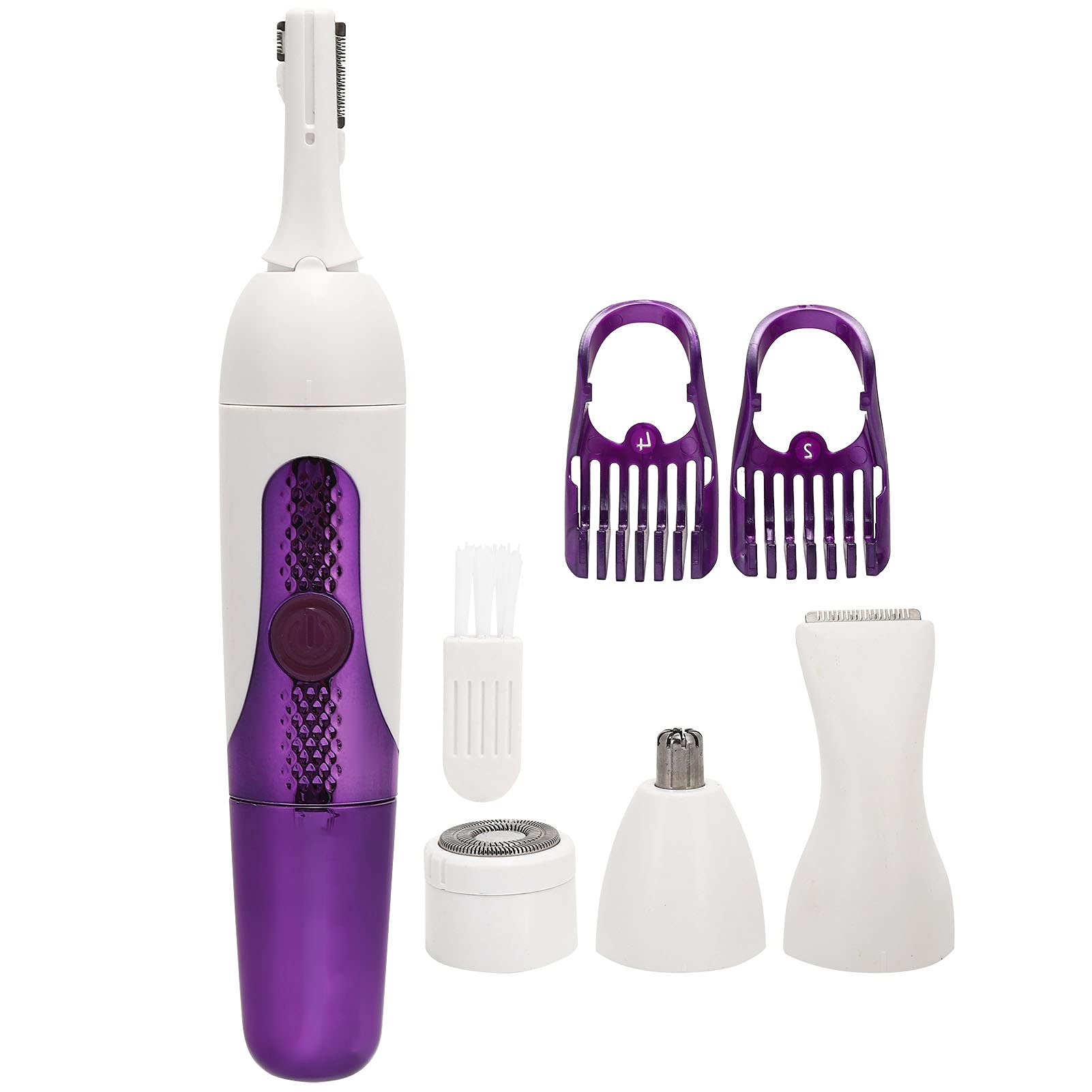 Electric Eyebrow & Nose Hair Trimmer for Women - USB Rechargeable Eyebrow Shaver, Facial Hair Remover & Grooming Kit - Perfect for Eyebrow Shaping, Nose Hair Trimming & Personal Grooming at Home or Travel