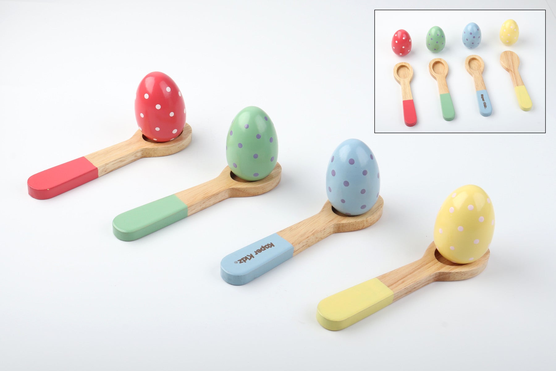 Premium Wooden Egg & Spoon Race Game Set - Fun Outdoor & Indoor Activity for Kids, Family Gatherings, Picnics, and Birthday Parties