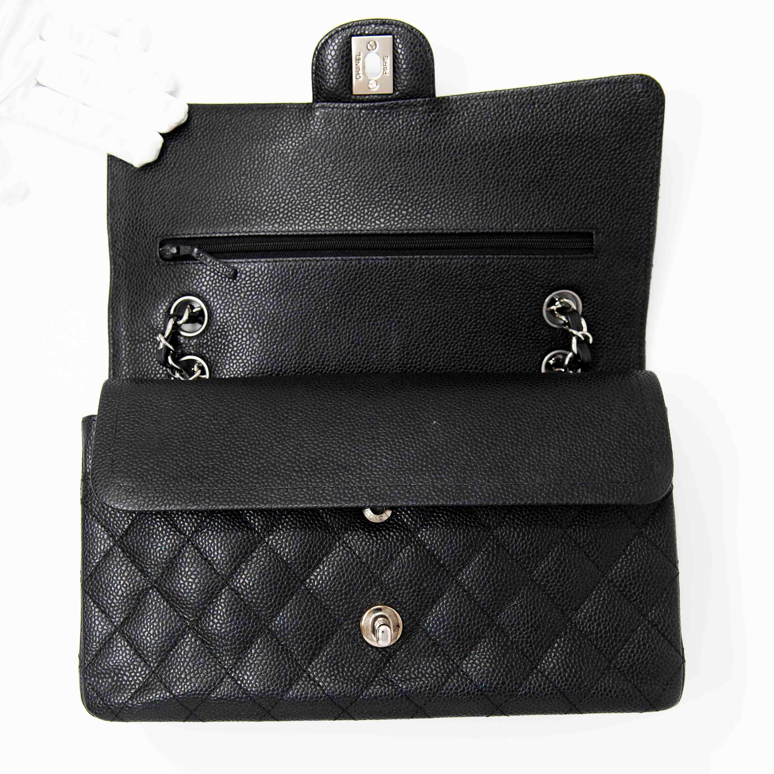 Chanel Black Medium Classic Flap Bag - Timeless Luxury Handbag for Women | Perfect for Work, Evening Events & Everyday Use
