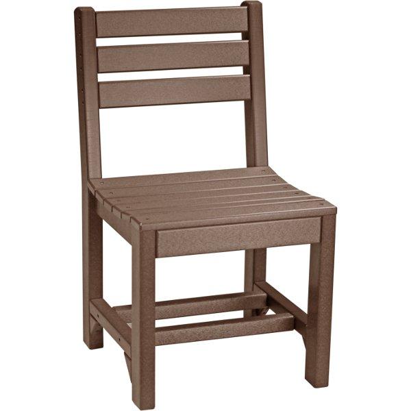 Island Side Chair - Modern Wicker Patio Dining Chair for Outdoor, Garden, Poolside & Porch Use - Lightweight & Durable Rattan Furniture for Backyard, Deck & Balcony