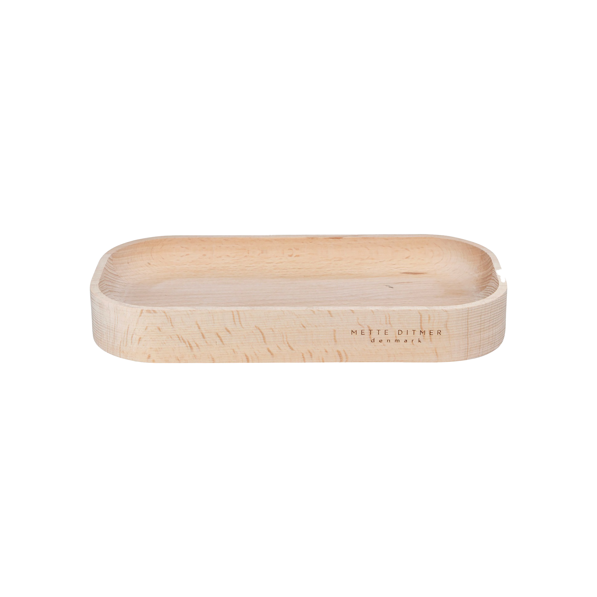 Beech Wood Round Edge Serving Tray - Natural Wooden Tray for Coffee, Breakfast, or Decor - Perfect for Dining, Entertaining, and Home Decor