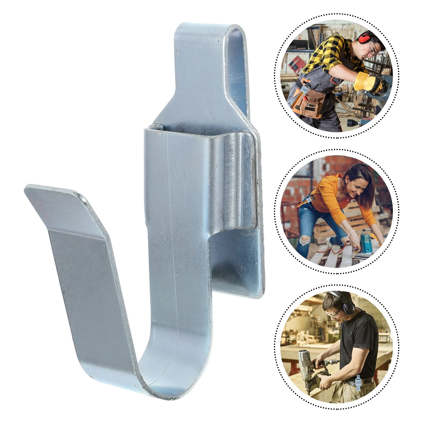 DOITOOL 1pc Universal Tool Belt Hook - Heavy Duty 45# Steel Wrench & Electric Drill Organizer - Waist Rack Storage for Electricians, Carpenters & DIY Projects - Perfect for Construction Sites & Home Workshops