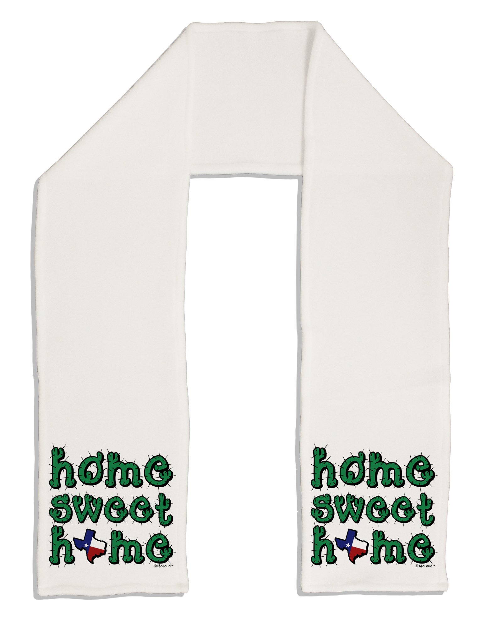 TooLoud Home Sweet Home Texas Fleece Scarf - 64