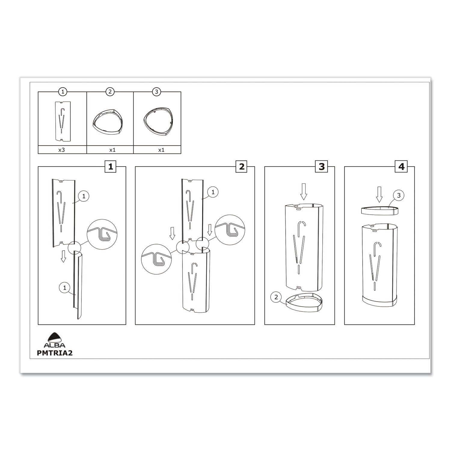 Alba™ Triangular Umbrella Stand - Heavy Duty Steel Base for Patio, Garden & Entryway - 10.25