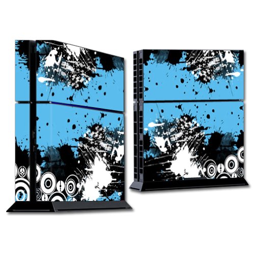 MightySkins Protective Vinyl Skin Wrap Sticker for Sony PlayStation 4 PS4 Console - Customizable Hip Splatter Design - Durable Scratch-Resistant Cover for Gaming Setup & Home Entertainment