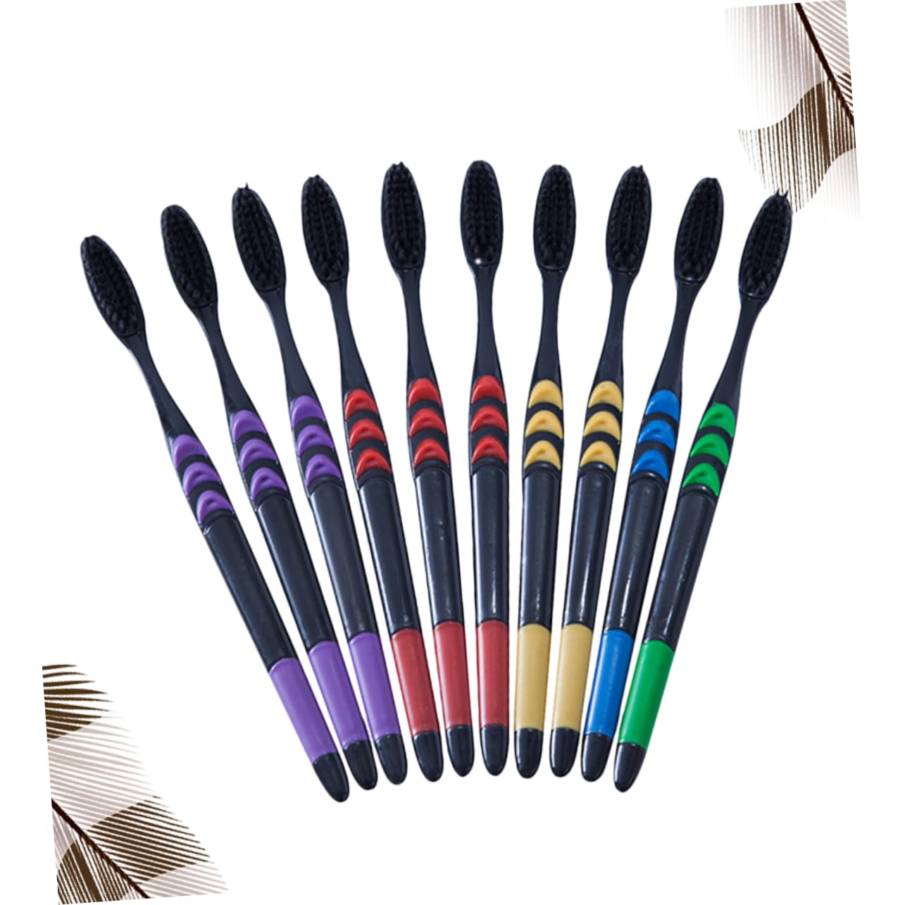 Cabilock 20 Pack Travel Toothbrushes - Disposable Full Head Bristle Toothbrushes for Adults & Kids, Bulk Manual Toothbrushes with Case - Perfect for Camping, Hotels, Airplanes and Emergency Kits