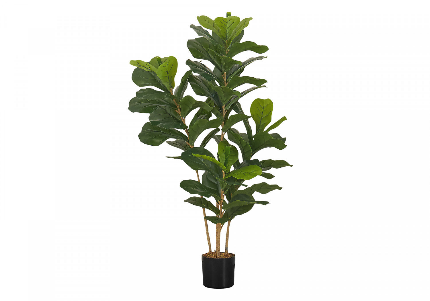 41 Inch Artificial Fiddle Leaf Fig Tree in Black Pot - Realistic Fake Indoor Plant for Home, Office, Living Room Decor - Perfect for Housewarming Gift & Interior Design