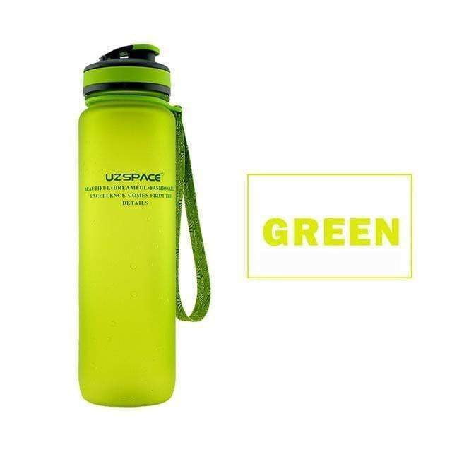 UZSPACE BPA Free Water Bottle 22oz (650ml) & 34oz (1L) - Leak Proof, Durable Plastic Bottle for Gym, Hiking, Travel & Everyday Use