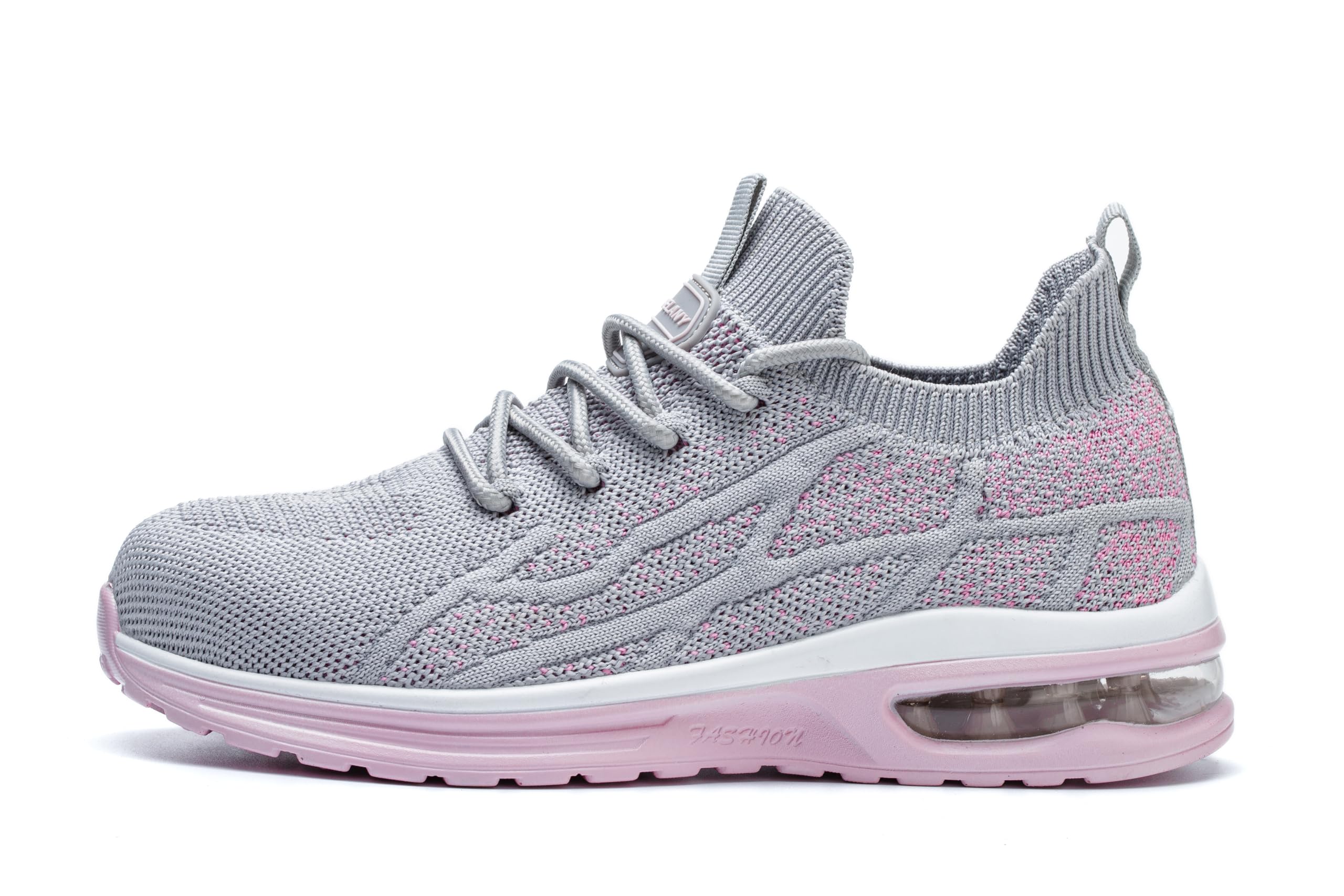 Women's Steel Toe Work Shoes - Breathable Safety Sneakers with Composite Toe | Lightweight Comfortable Tennis Shoes for Construction, Warehouse & Outdoor Work | Durable Indestructible Work Footwear