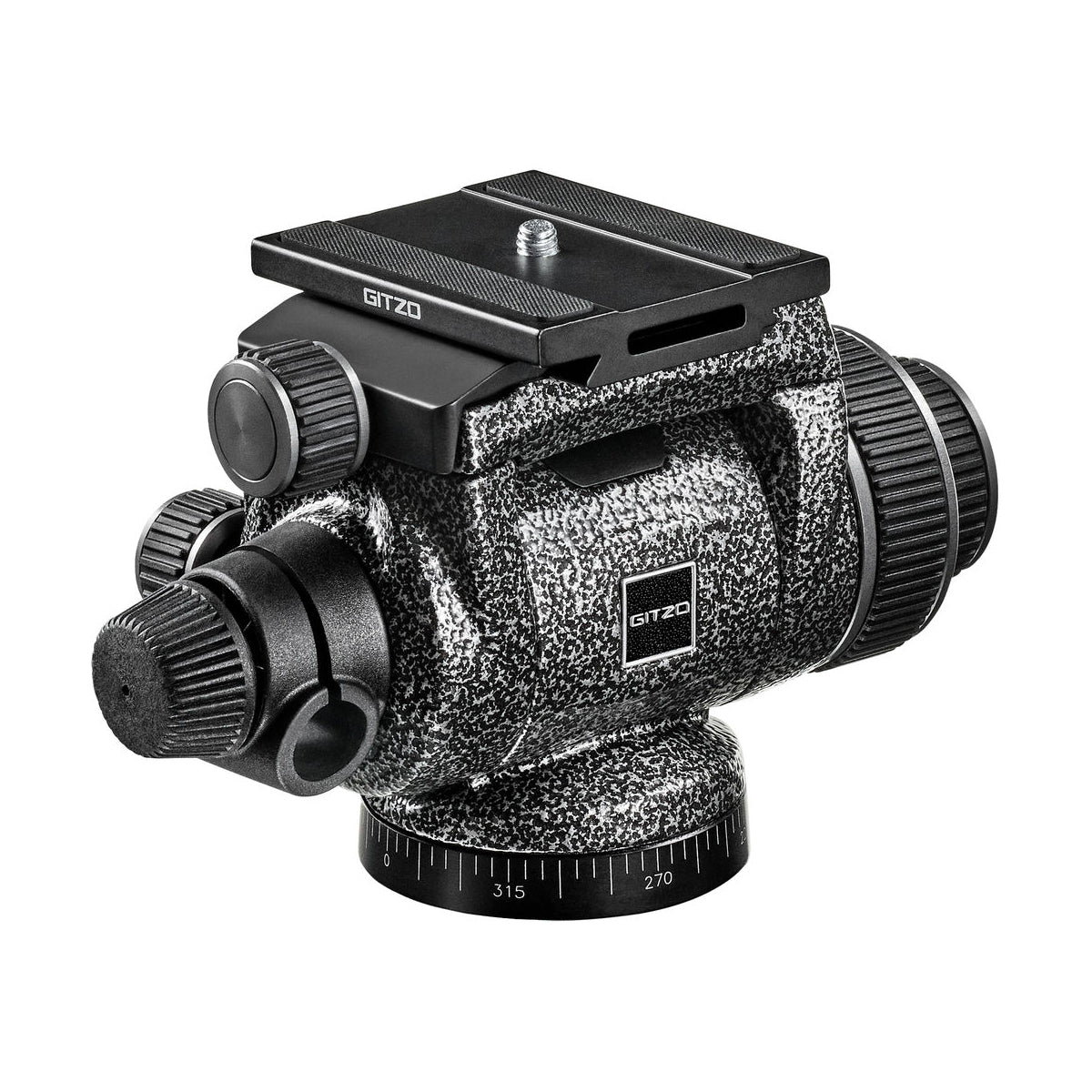 Gitzo 2-Way Fluid Video Head - Professional Tripod Head for Smooth Pan & Tilt Camera Movements - Perfect for Videography, Live Streaming & Outdoor Filming
