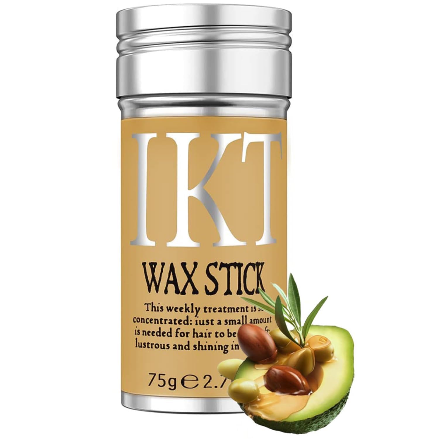 Floral Hair Wax Stick for Women - Tames Frizzy Hair & Baby Hairs - Strong Hold Styling Wax for Smooth Flyaways - Perfect for Daily Use, Salon Styling & Special Occasions