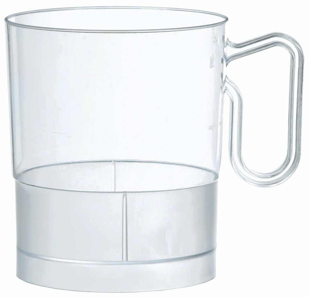Amscan 8 oz Clear Plastic Coffee Cups - 20 Pack - Disposable Party Cups for Hot & Cold Beverages - Perfect for Office, Home, and Events