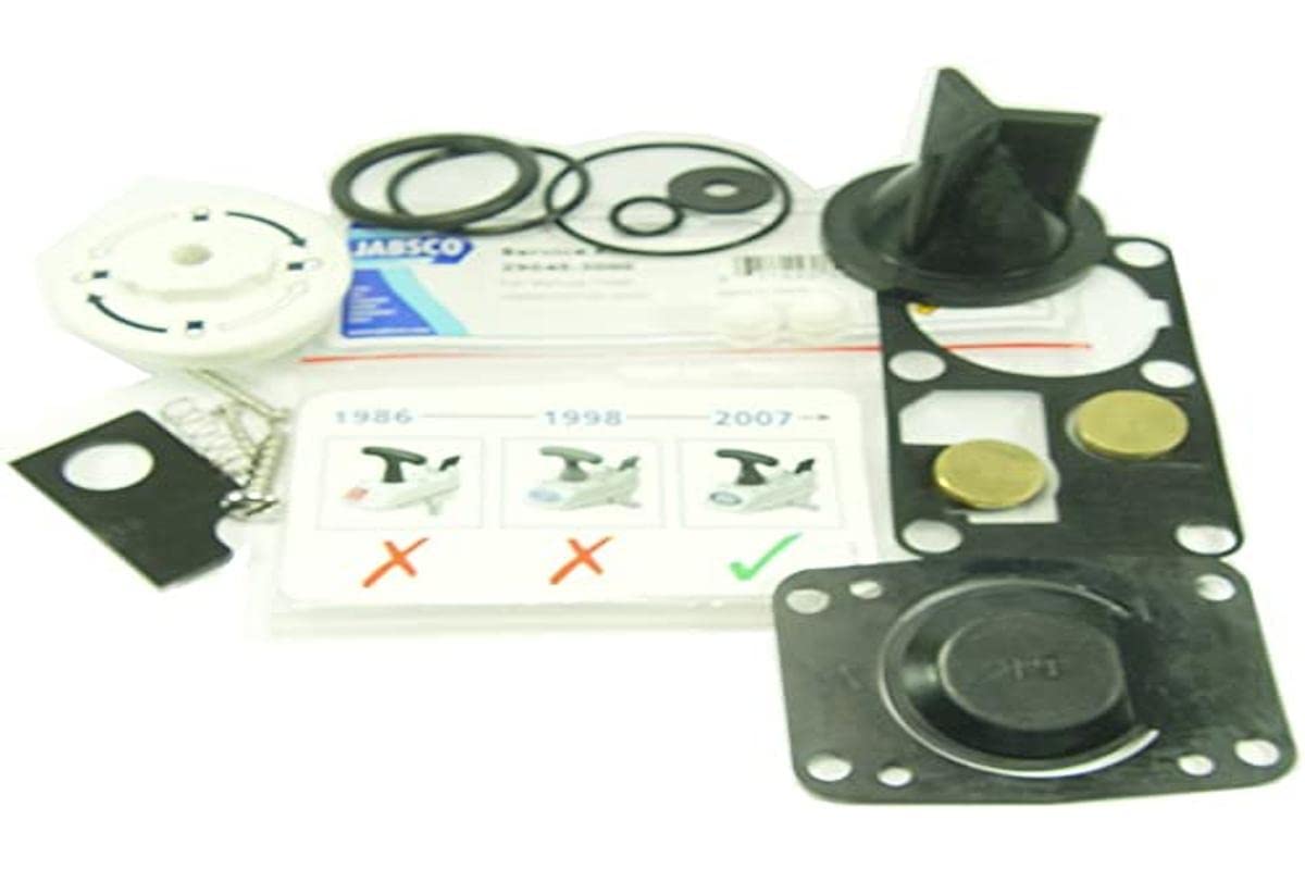 Jabsco 29045 Twist N Lock Marine Manual Toilet Service Kit - Replacement Parts for Boat Toilet Repair | Perfect for Sailboats, Yachts & Marine Sanitation Systems