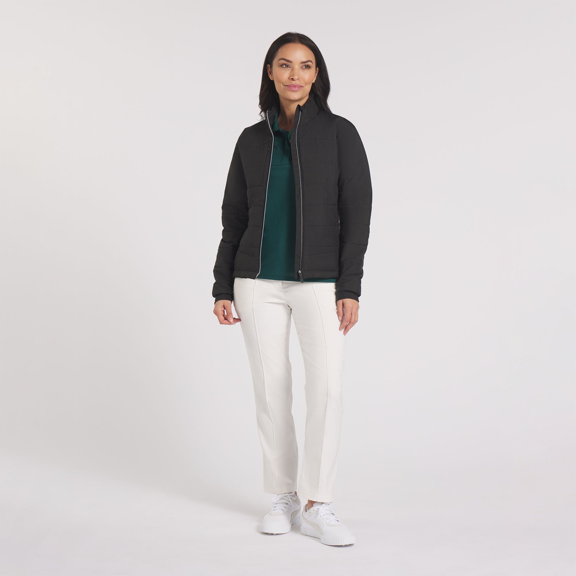 Women's Kyley Quilted Golf Jacket - Lightweight Waterproof Windbreaker for Outdoor Sports & Casual Wear