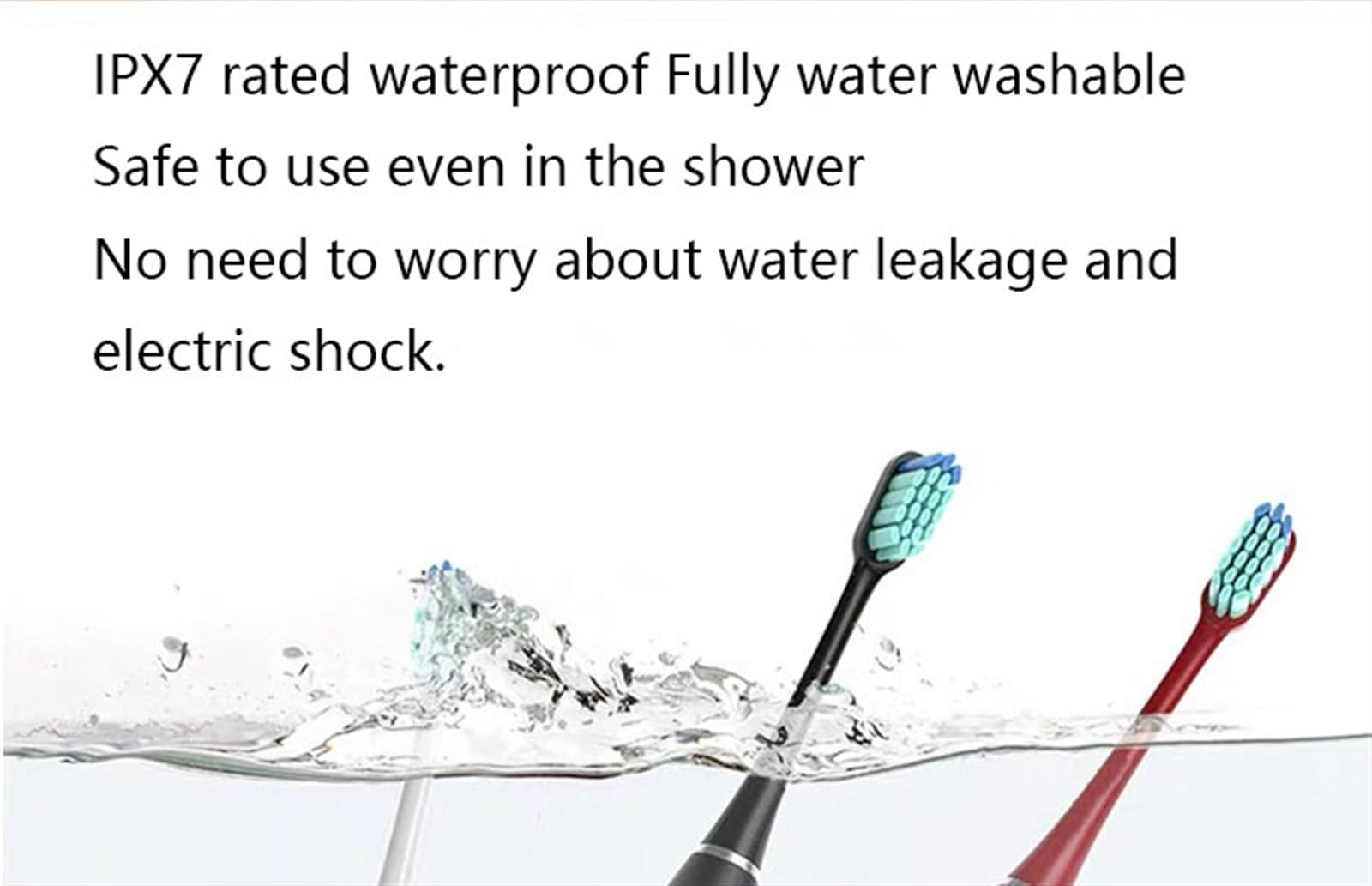 Electric Toothbrush for Adults - 5 Modes, 4 Brush Heads & Travel Case for Deep Cleaning at Home & Travel
