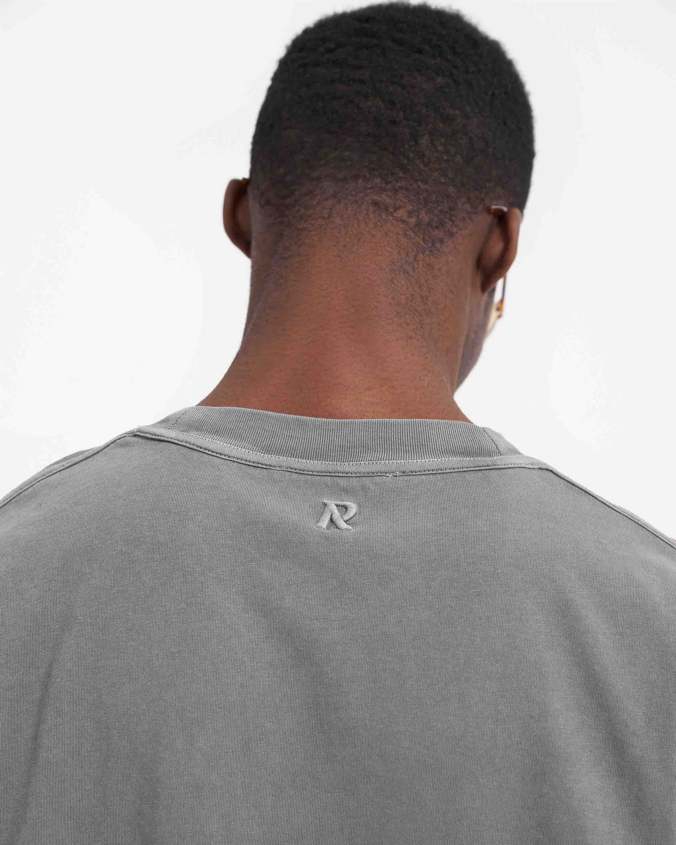 Initial Long Sleeve T-Shirt for Men - Premium Soft Cotton Crewneck Tee in Ultimate Grey | Casual Wear, Layering & Everyday Comfort