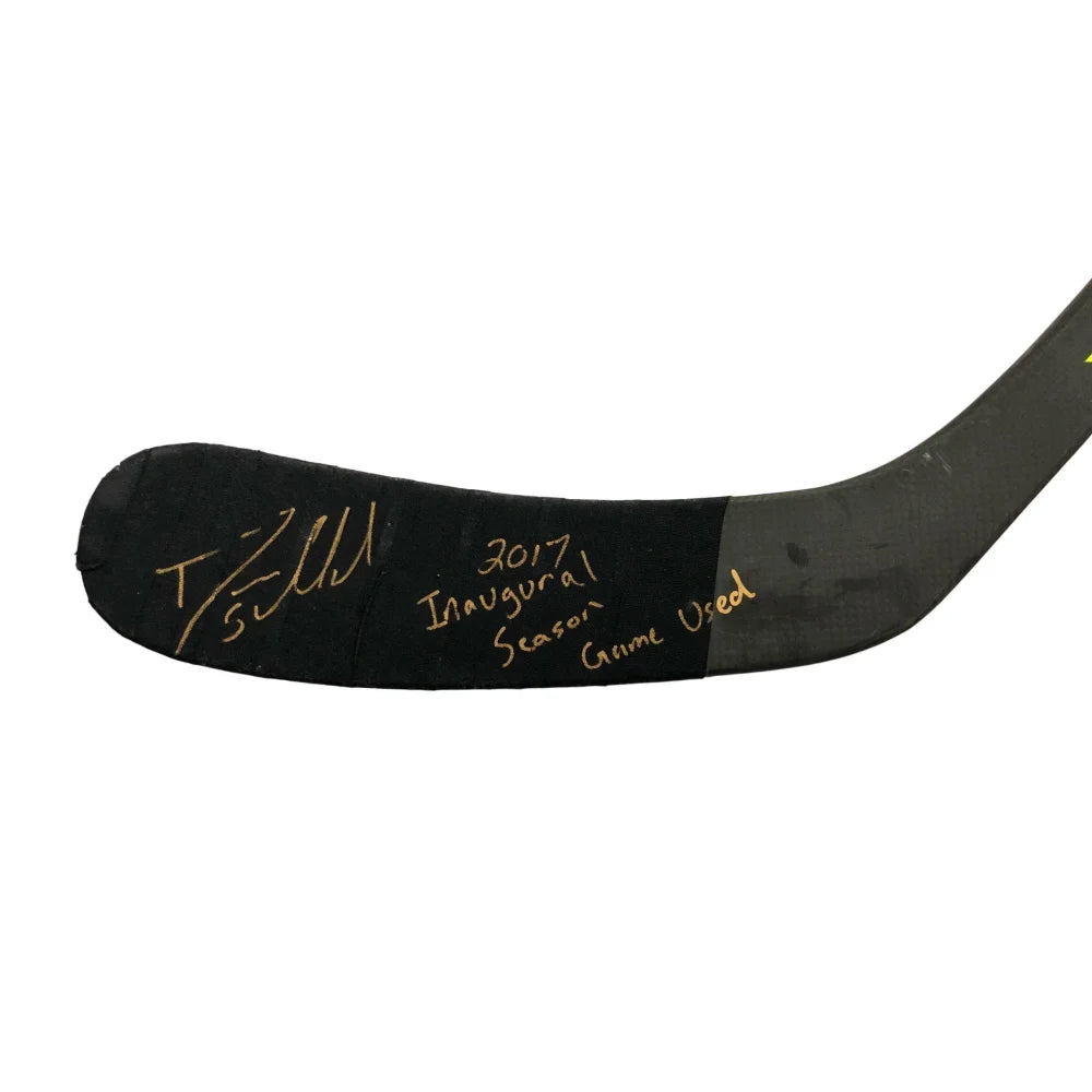Deryk Engelland Autographed Game-Used Hockey Stick - Vegas Golden Knights NHL Memorabilia with JSA COA - Perfect for Sports Collectors and Hockey Fans Display
