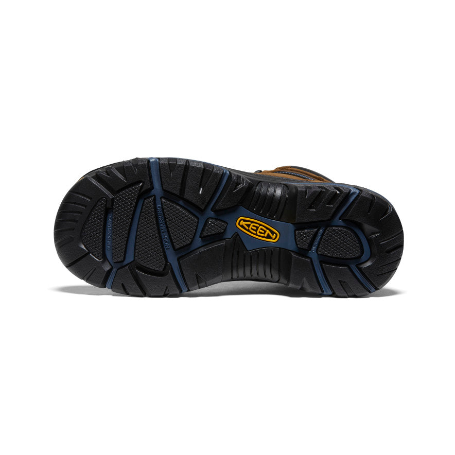 Men's Braddock AL Waterproof Steel Toe Work Boots - Bison/Ensign Blue | Durable Safety Shoes for Construction, Hiking & Outdoor Work