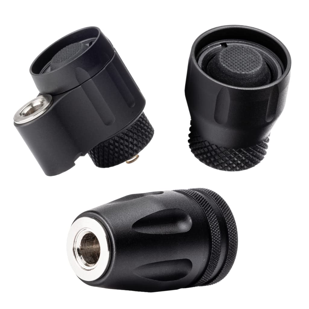 Z-BOLT® Clicky Tailcap for SureFire Weapon Lights & Blazer LEP/LED 18350/18650 Flashlights - Black Finish (SF Z68 Compatible) - Tactical Light Switch for Firearms, Hunting & Outdoor Adventures
