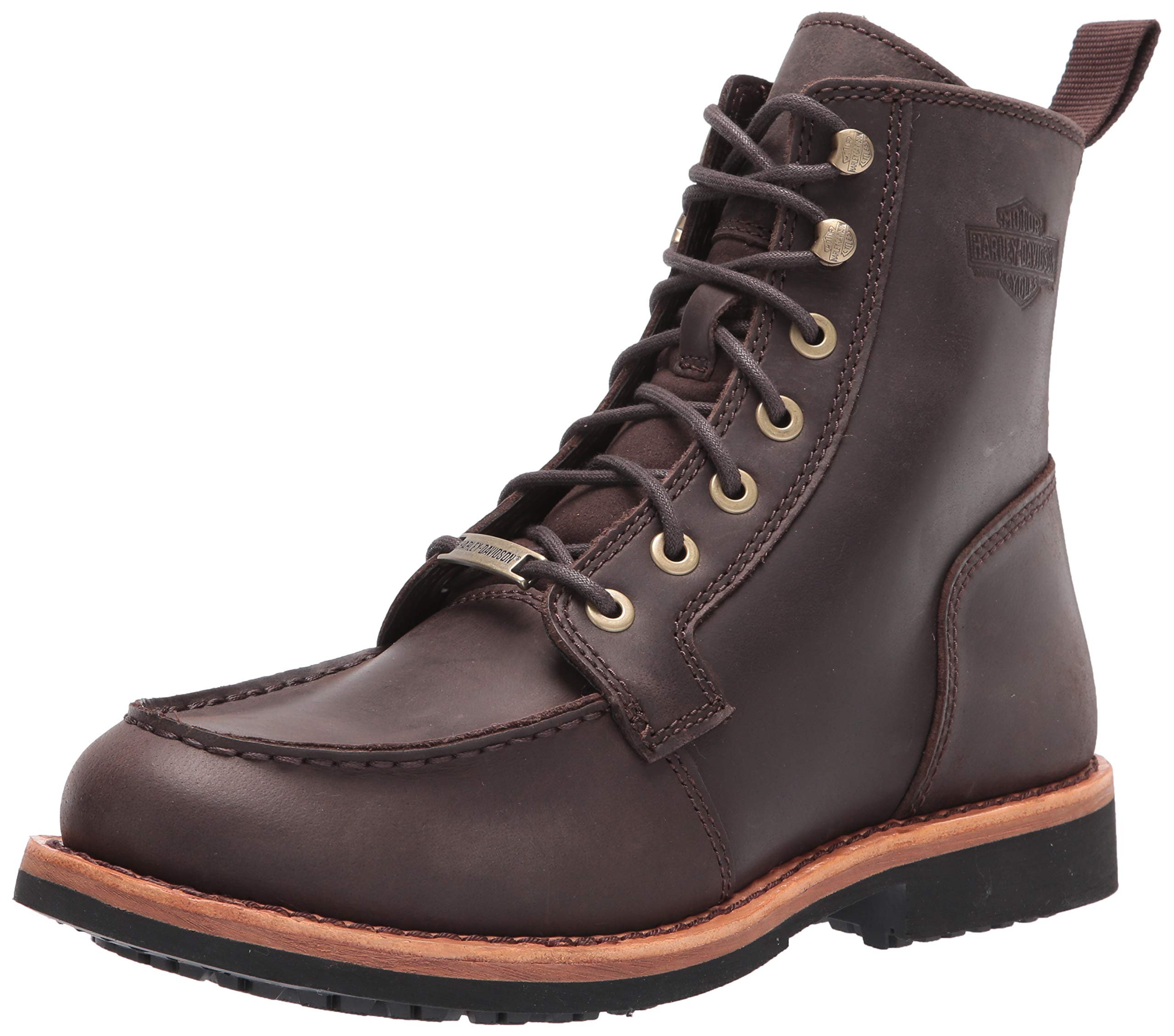 HARLEY-DAVIDSON Men's Owens Lace-Up Motorcycle Boots - Durable Leather Biker Boots for Riding & Casual Wear