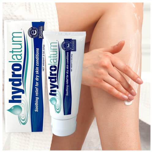 Hydrolatum Dry Skin Cream for Eczema, Psoriasis & Flare-Ups - Fragrance-Free, Non-Greasy Moisturizing Lotion - 2oz - Perfect for Daily Dry Skin Care & Sensitive Skin Relief