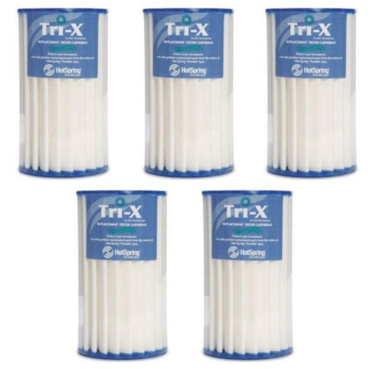 Hot Spring Envoy Tri-X Replacement Filter Set of 5 (Model 73250) - Compatible with Hot Tub & Spa Systems - Perfect for Clean Water Maintenance & Relaxation