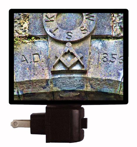 Masonic Symbol LED Night Light - Freemasonry Decor for Bedroom, Nursery & Office | Energy-Efficient Masonic Gifts for Brothers