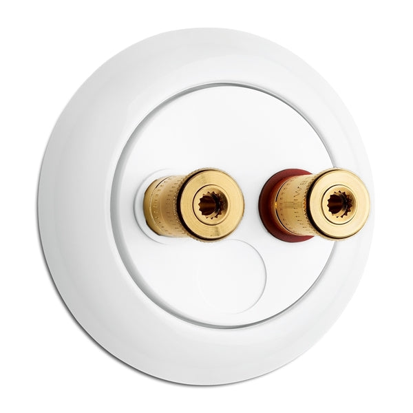 High-Quality Porcelain WBT Speaker Terminals - Perfect for Audiophile Sound Systems & Home Theater Setups