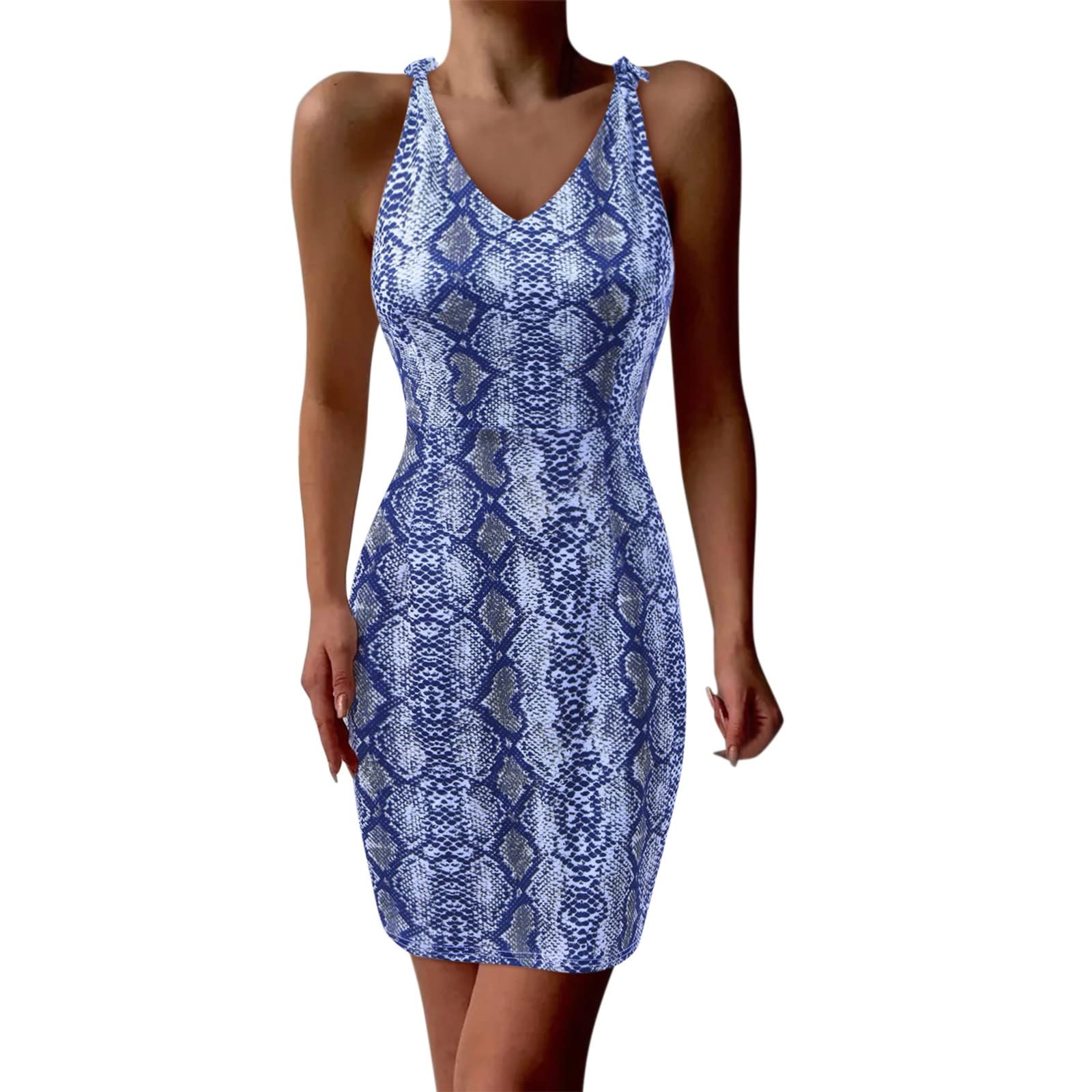 Sexy Mini Dress for Women - Halter Backless Club Dress, Tight Bodycon Party Dress for Night Out, Date Night & Special Occasions