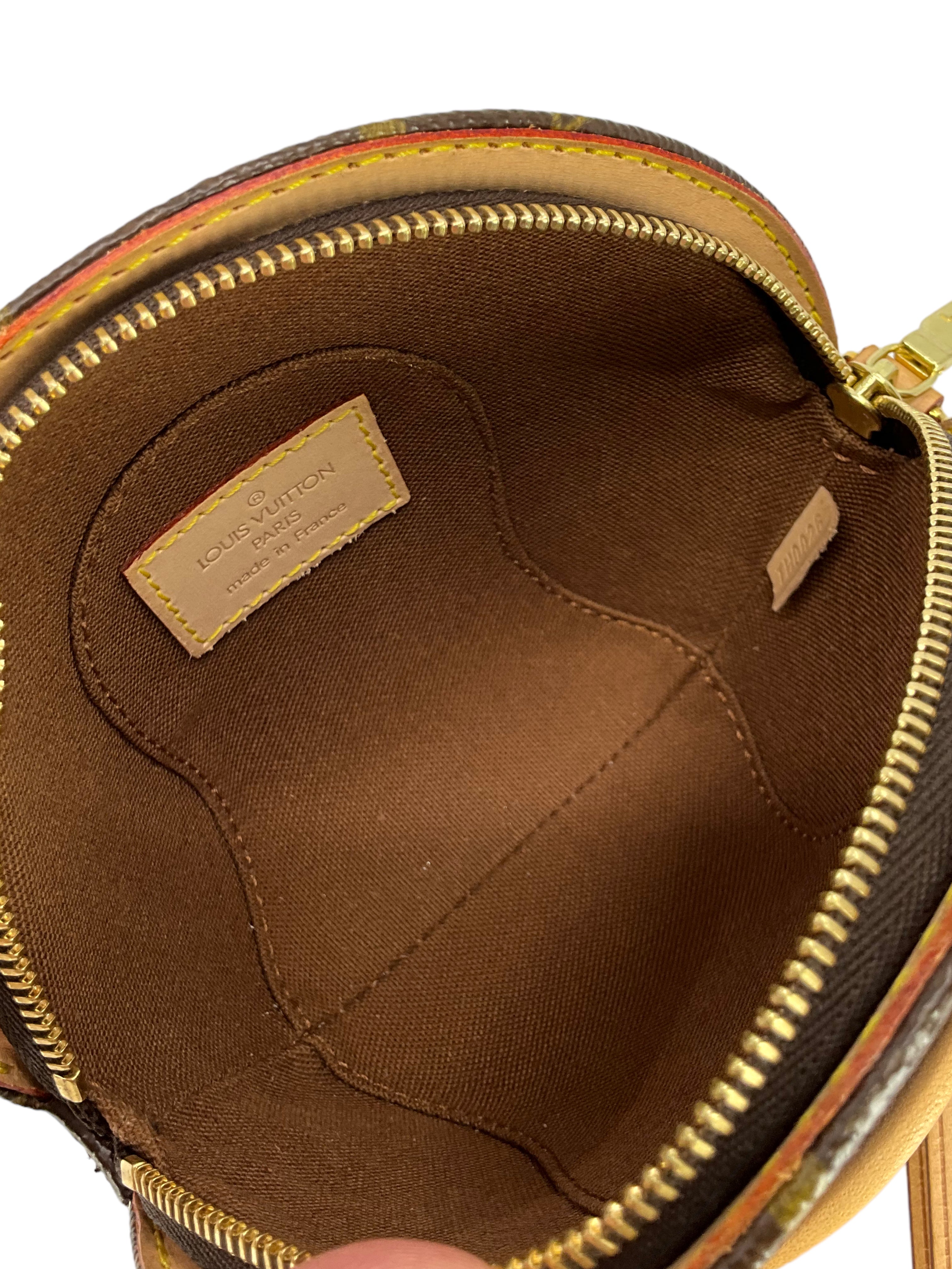 Louis Vuitton Monogram Canvas Mini Ellipse Wristlet Clutch Bag - Luxury Crossbody Purse for Women | Perfect for Evening Parties, Date Nights & Special Occasions
