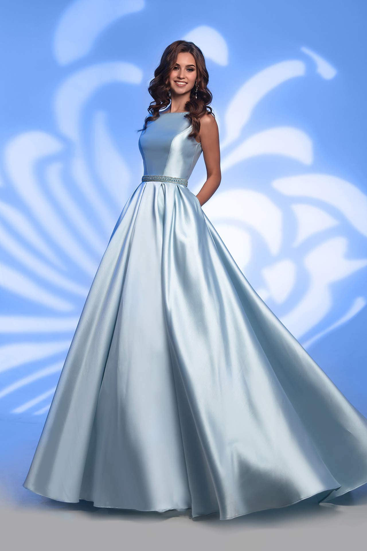 Elegant 2024 Women's Prom Dresses Long Satin A-Line Sleeveless Formal Evening Gowns with Pockets - Perfect for Homecoming, Wedding Guest, and Black Tie Events