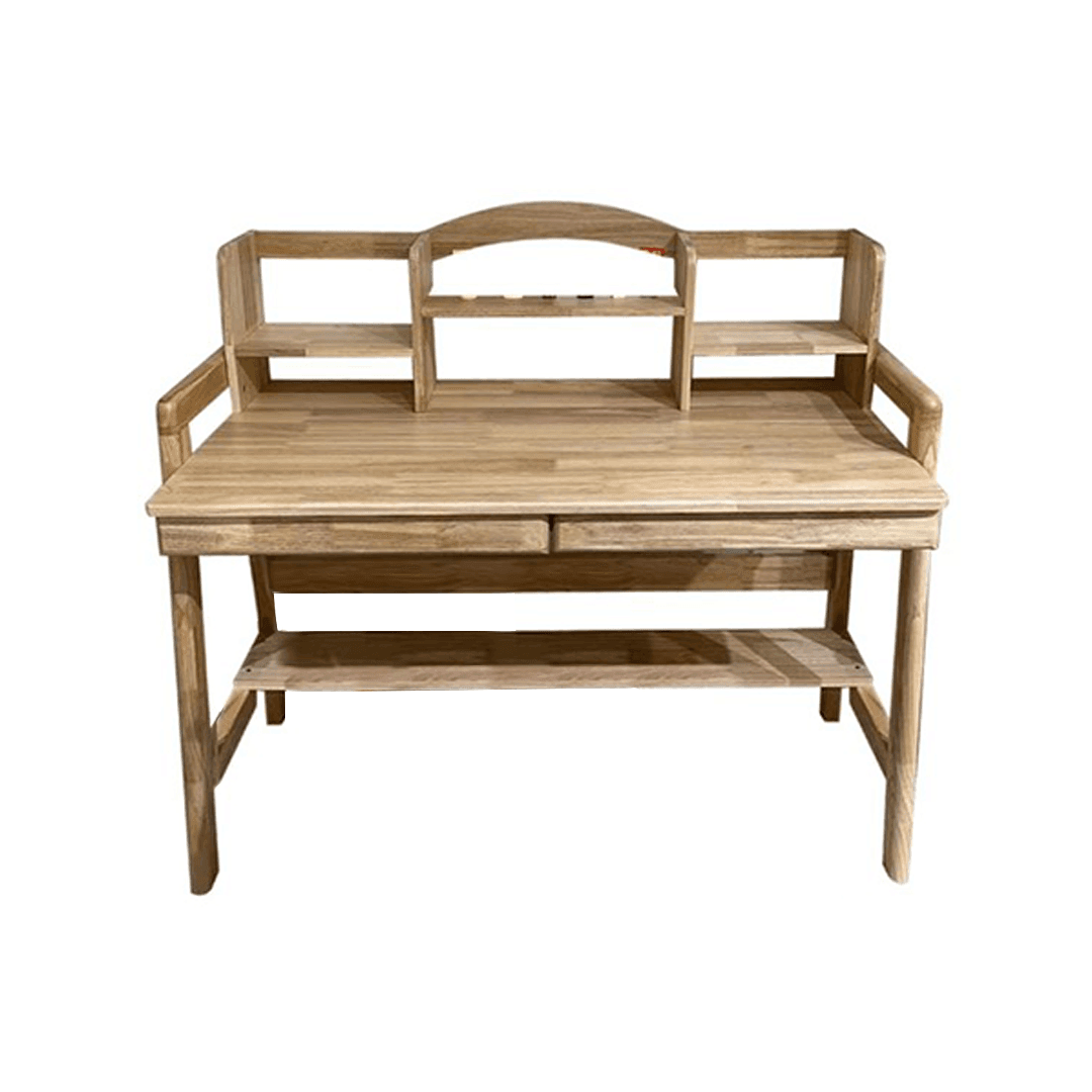 Duke 100cm Wooden Study Desk - Solid Wood Writing Table for Home Office, School & Dorm Room - Perfect for Studying, Working & Online Classes