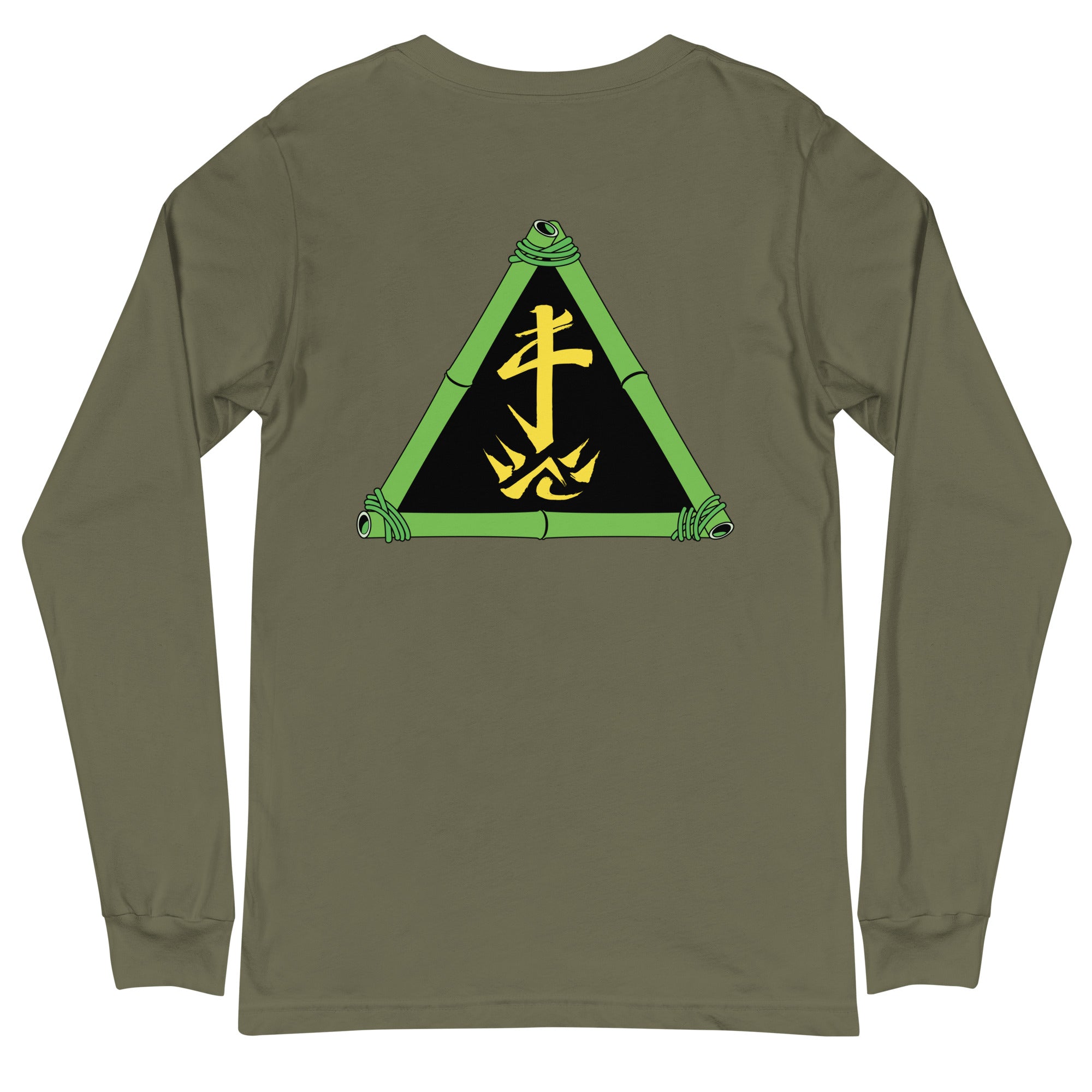Zoo Jitsu Fighters ZJ Triangle Unisex Long Sleeve T-Shirt - Comfortable Cotton Tee for Martial Arts Training & Streetwear Fashion