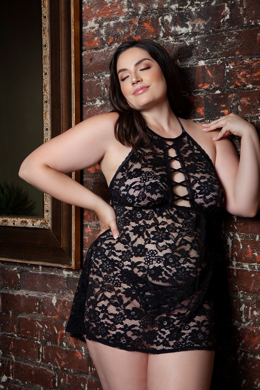 BeWicked Women's Rue Chemise 2253P - Sexy Lingerie Nightwear for Valentine's Day & Romantic Evenings