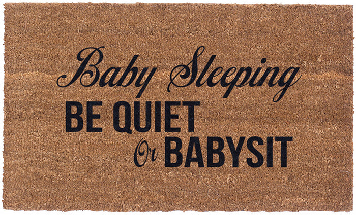 Non-Slip Baby Sleeping Vinyl Coir Doormat - Waterproof & Durable Entryway Rug for Nursery, Bedroom, and Playroom Safety - Perfect for Home, Daycare, and Kids' Rooms
