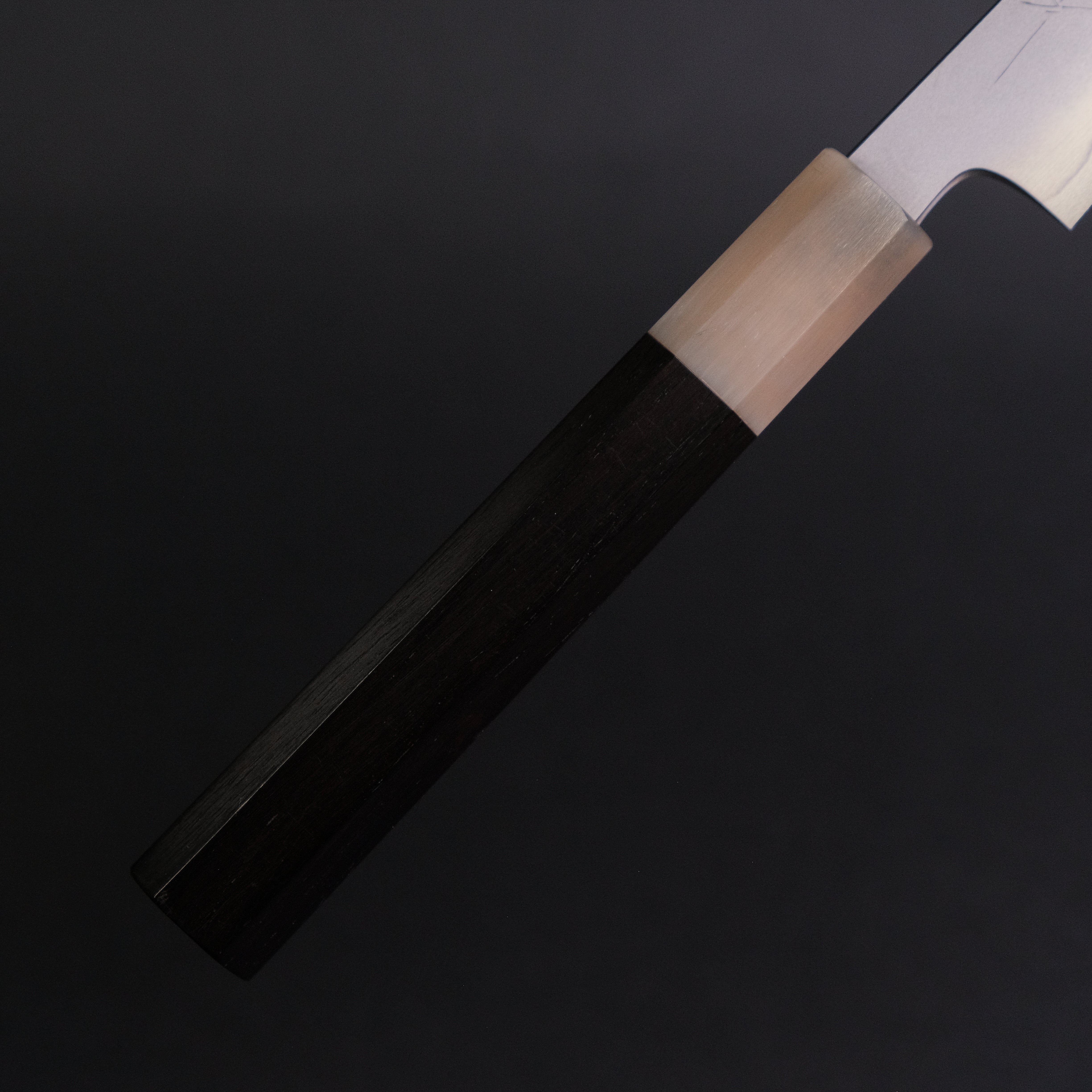 Hitohira Kikuchiyo Yohei Ginsan Kasumi Petty Knife 150mm - Japanese Ebony Handle - Perfect for Slicing Fruits, Vegetables & Small Ingredients