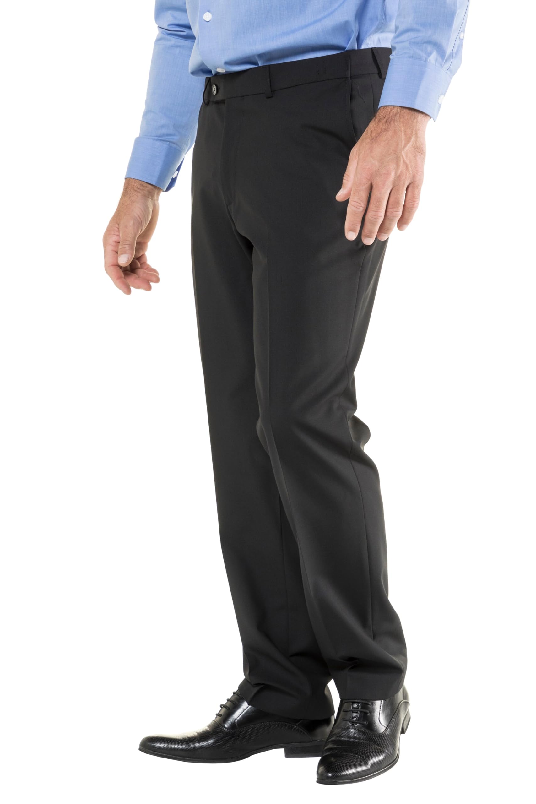 JP 1880 Big & Tall Men's Plus Size Wool Blend Comfort Waist Dress Pants (Sizes L-8XL) - Office Wear & Formal Occasions