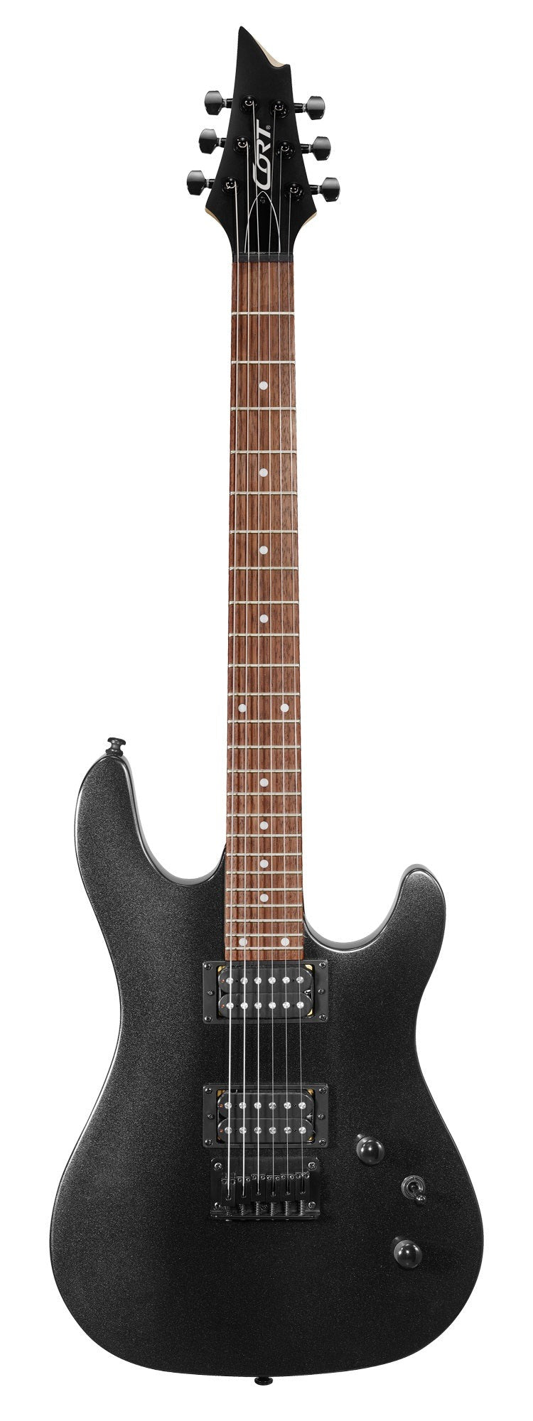 Cort KX100 BKM Electric Guitar - Black Metallic Finish | Professional Electric Guitar for Rock, Metal & Stage Performances