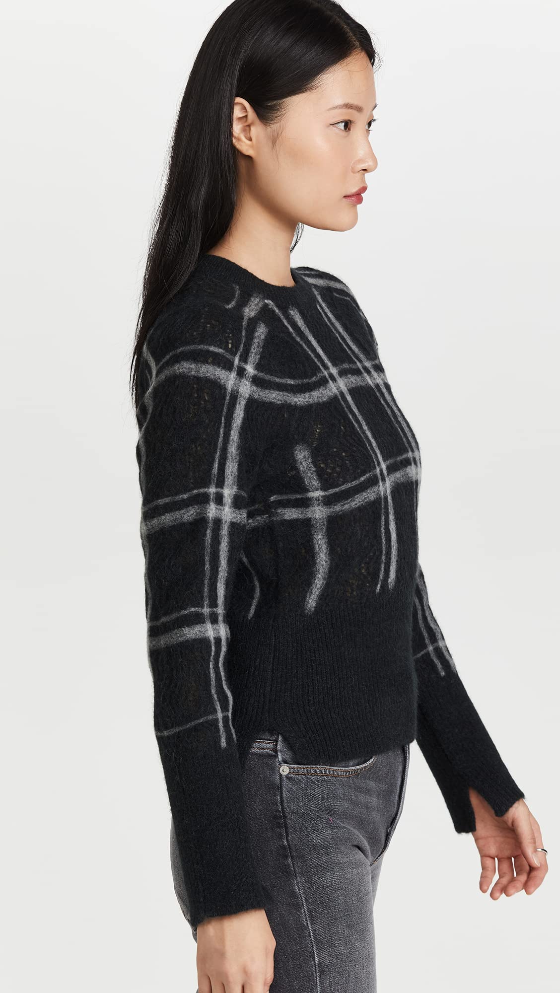 3.1 Phillip Lim Women's Wool Pullover Crewneck Sweater - Cozy Winter Knitwear for Casual & Office Wear