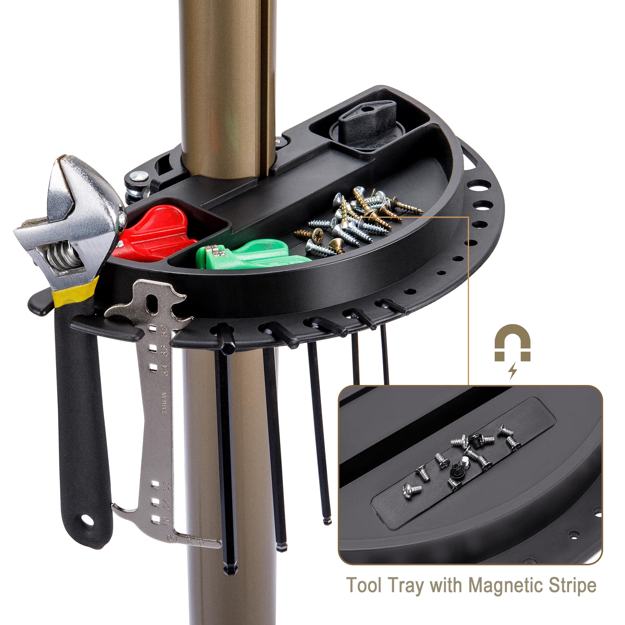 Heavy Duty Bike Repair Stand (Max 80lbs) - Professional Bicycle Workstand for Maintenance & Tuning - Adjustable E-Bike Repair Rack for Mountain, Road & Hybrid Bikes - Perfect for Home Mechanics & Bike Shops (Garage, Workshop, Outdoor Use)