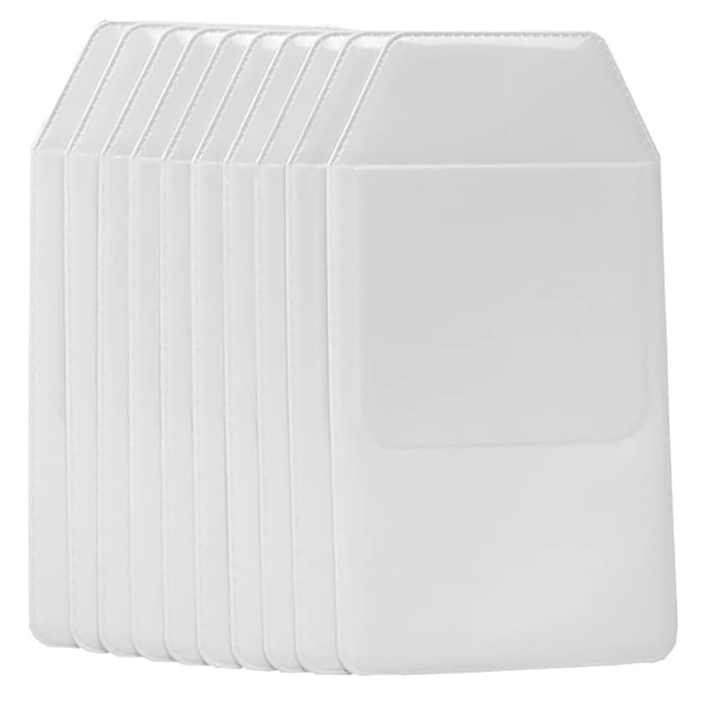 10 Pack PVC Pocket Protectors for Shirts & Lab Coats - Pen & Pencil Organizer Holder - Office, School & Hospital Supplies (Great for Nurses, Doctors & Students)