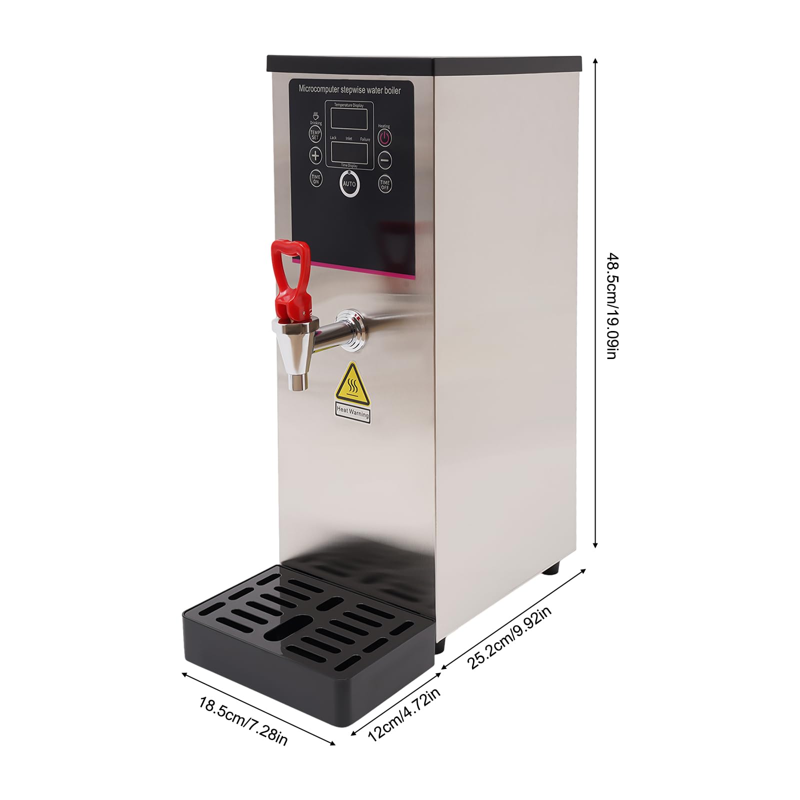 Commercial Electric Hot Water Dispenser 10L/2.64Gal - 2500W Fast Boiling Water Machine for Tea, Coffee, Dessert Shops & Hotels - 25L/H High Capacity - Perfect for Busy Cafes, Restaurants and Catering Services