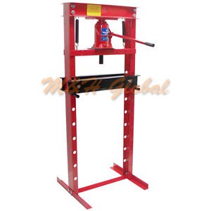 20 Ton Hydraulic Shop Press - Heavy Duty Bearing & Gear Removal Tool for Automotive Repair, Metalworking, and Industrial Applications