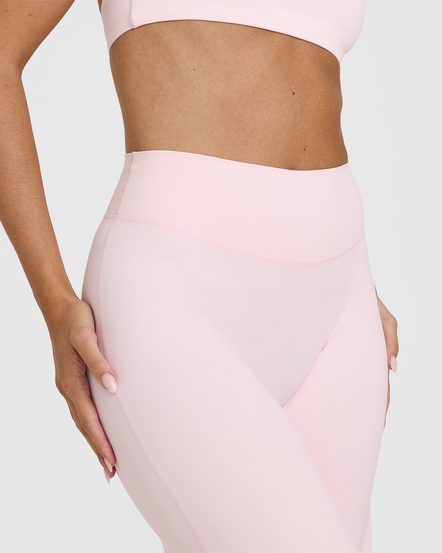 SoftMotion™ Straight Leg Yoga Pants for Women - Ballet Pink | Comfortable Stretchy Workout Leggings for Pilates, Barre & Lounge Wear